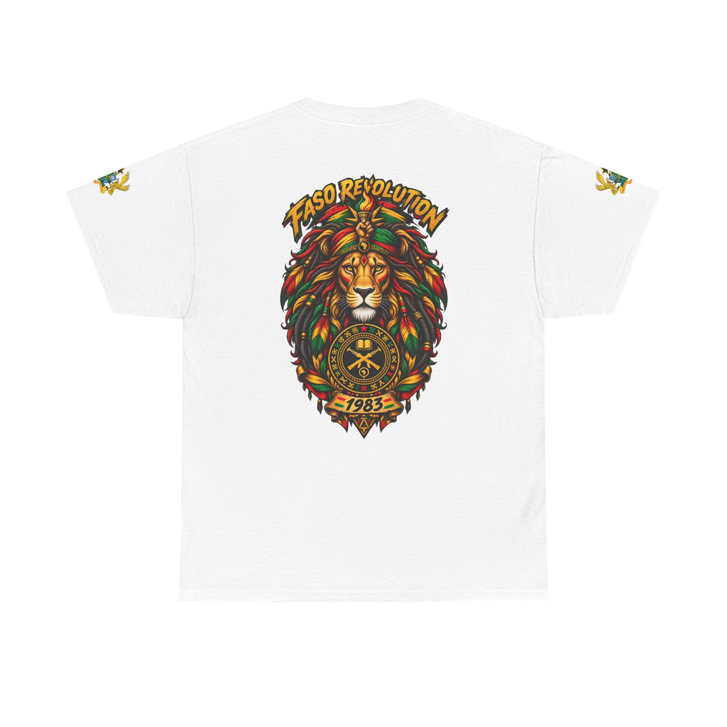 Faso Lion Revolution Tee — Reggae Lion Graphic T-Shirt