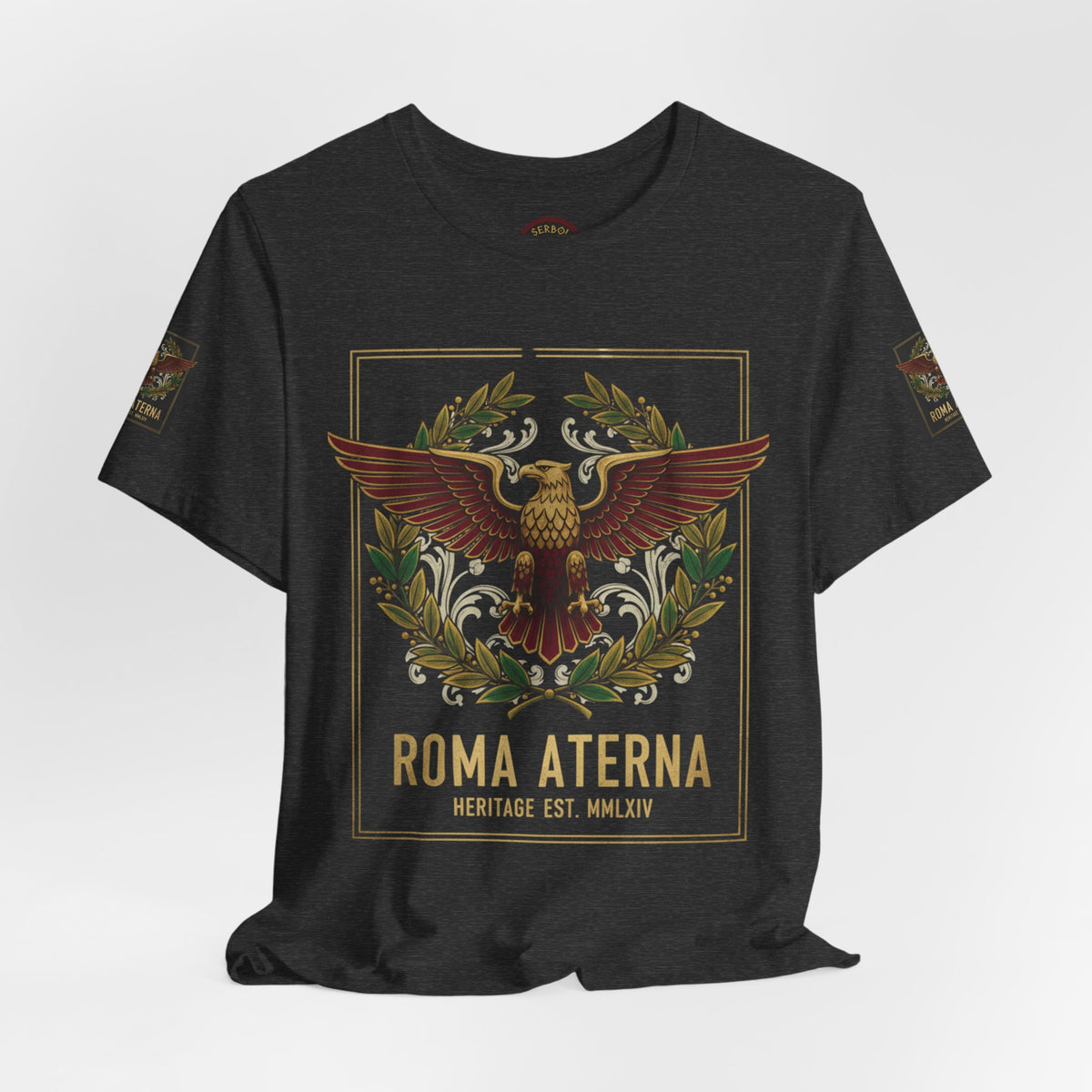 Roma Aeterna Eagle Tee – Vintage Roman Heritage Graphic T-Shirt