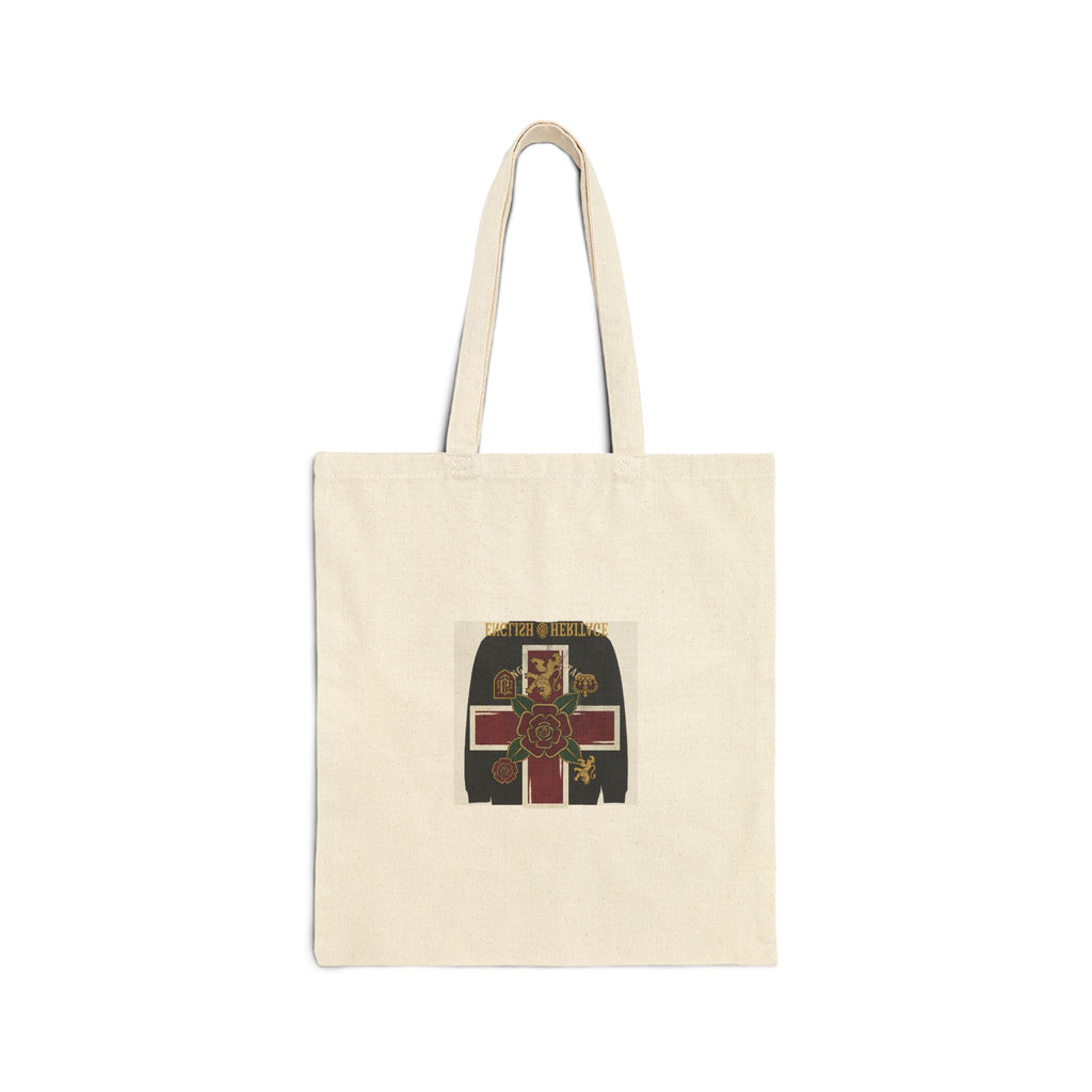 Vintage Celtic Cross Canvas Tote Bag – Rustic Faith & Heritage Shopper