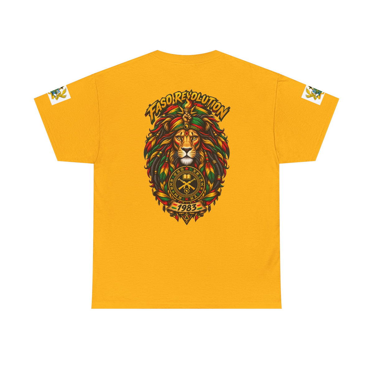 Faso Lion Revolution Tee — Reggae Lion Graphic T-Shirt