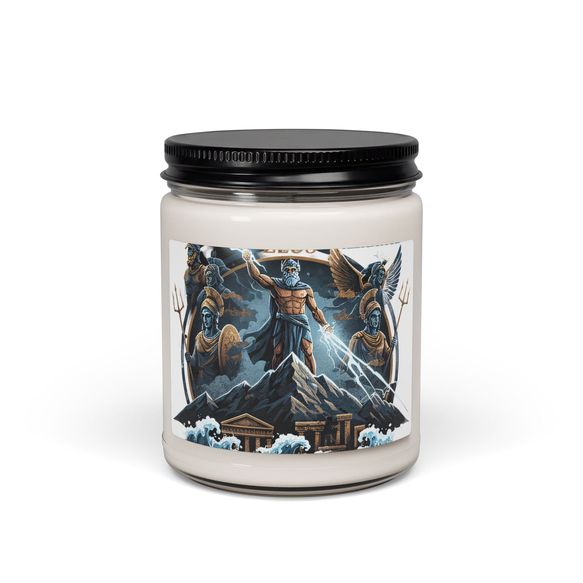 Zeus Lightning Scented Soy Candle — 9oz Mythic Musk
