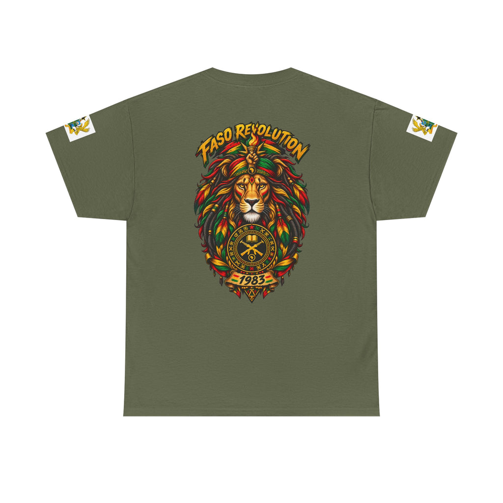 Faso Lion Revolution Tee — Reggae Lion Graphic T-Shirt