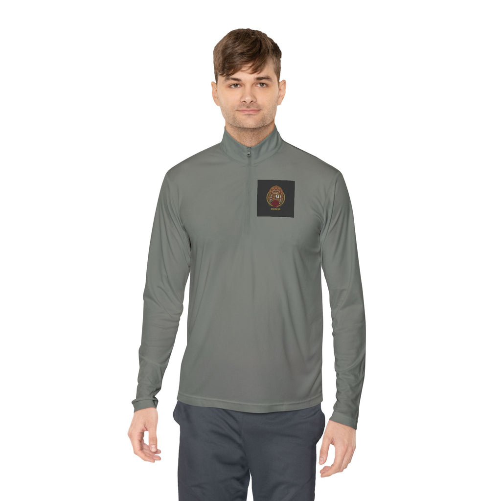 Spanish Heritage Quarter-Zip — Vintage Crest & Esencia Emblem