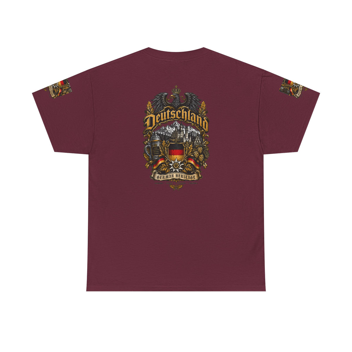 Deutschland Crest T-Shirt — Vintage German Flag Coat of Arms Tee