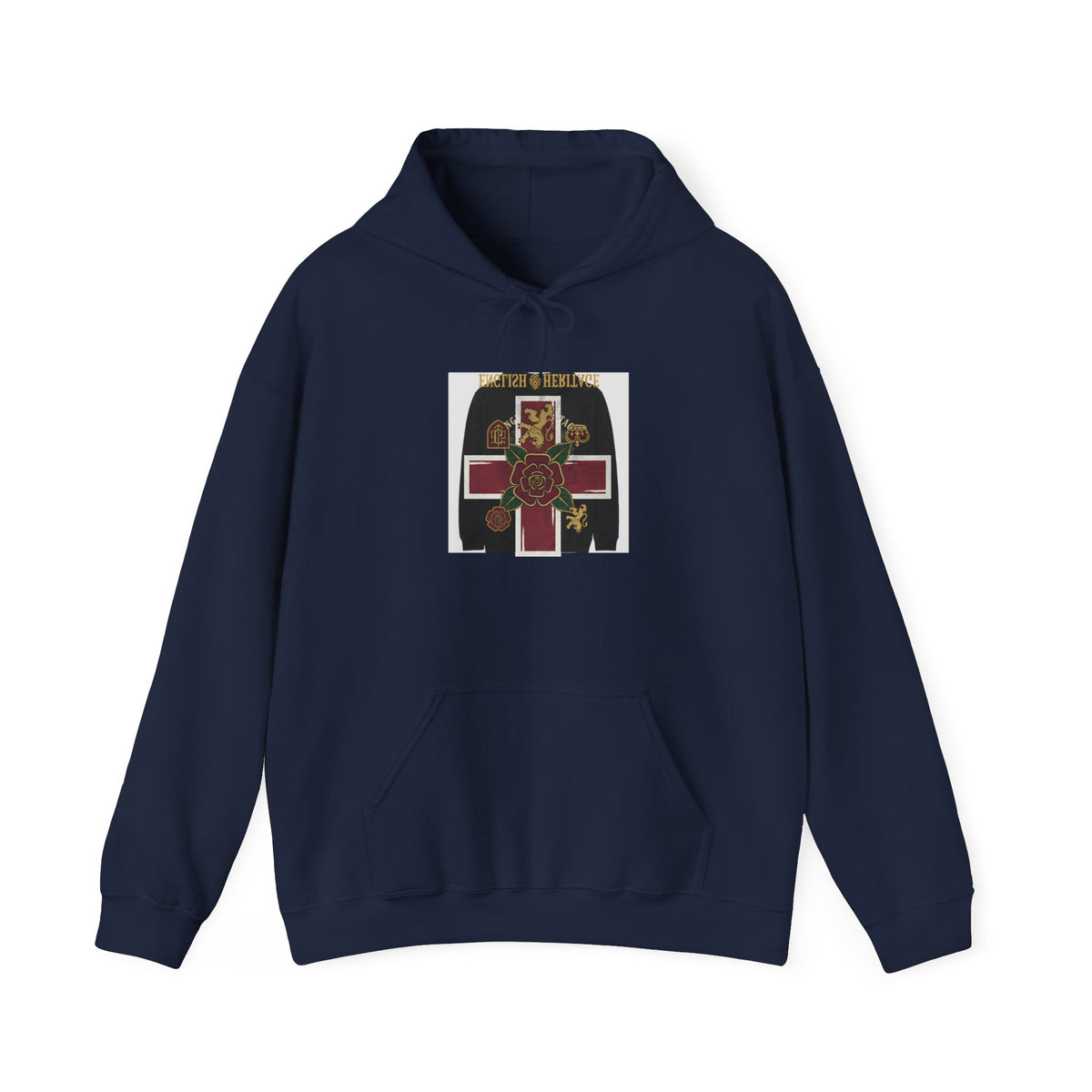 Vintage Celtic Cross Hoodie — St. Brigid Floral Emblem Sweatshirt
