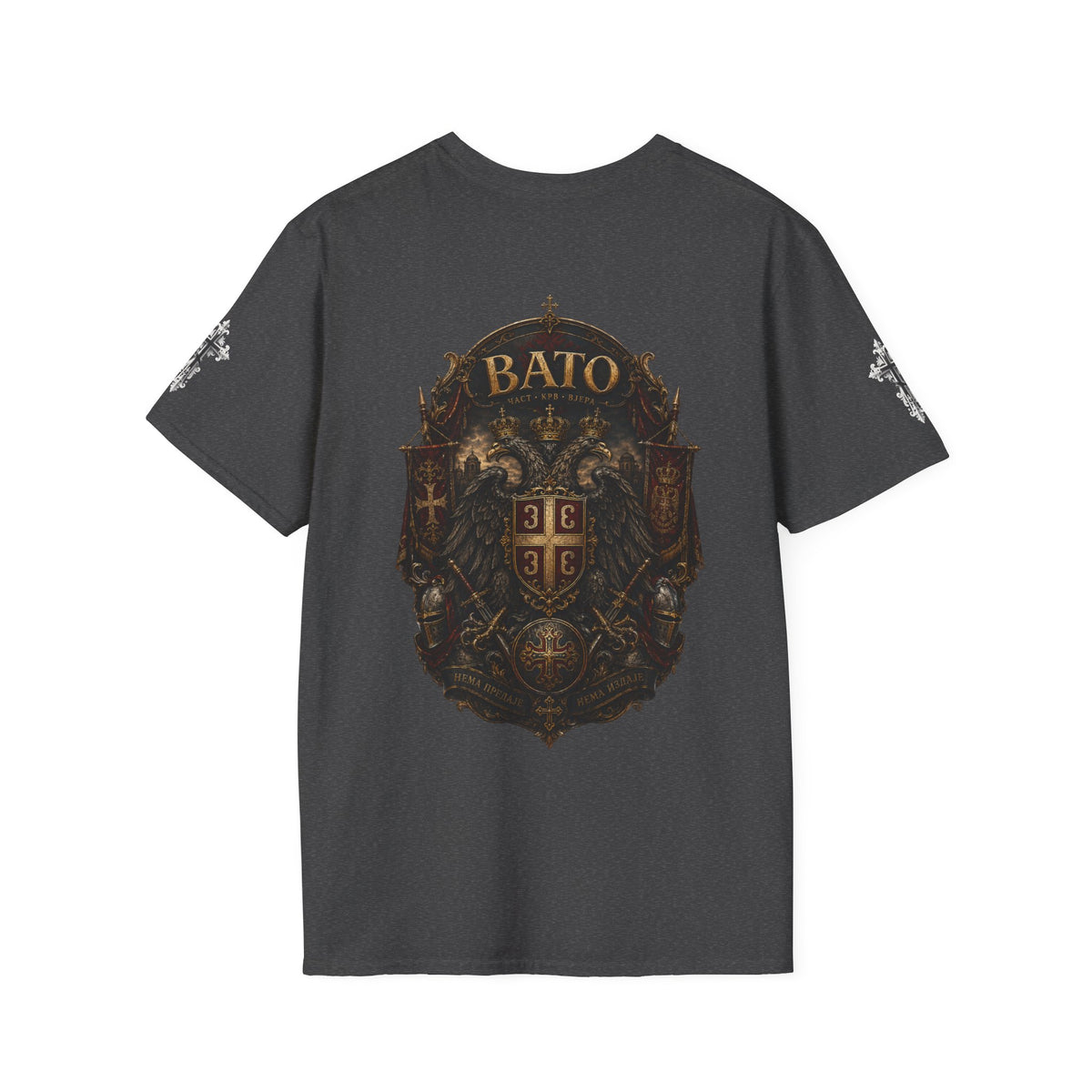 BATO Crest T‑Shirt — Vintage Heraldic Shield Graphic Tee