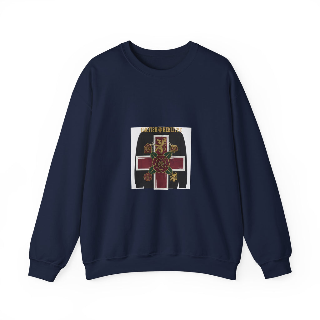 Celtic Rose Cross Crewneck Sweatshirt