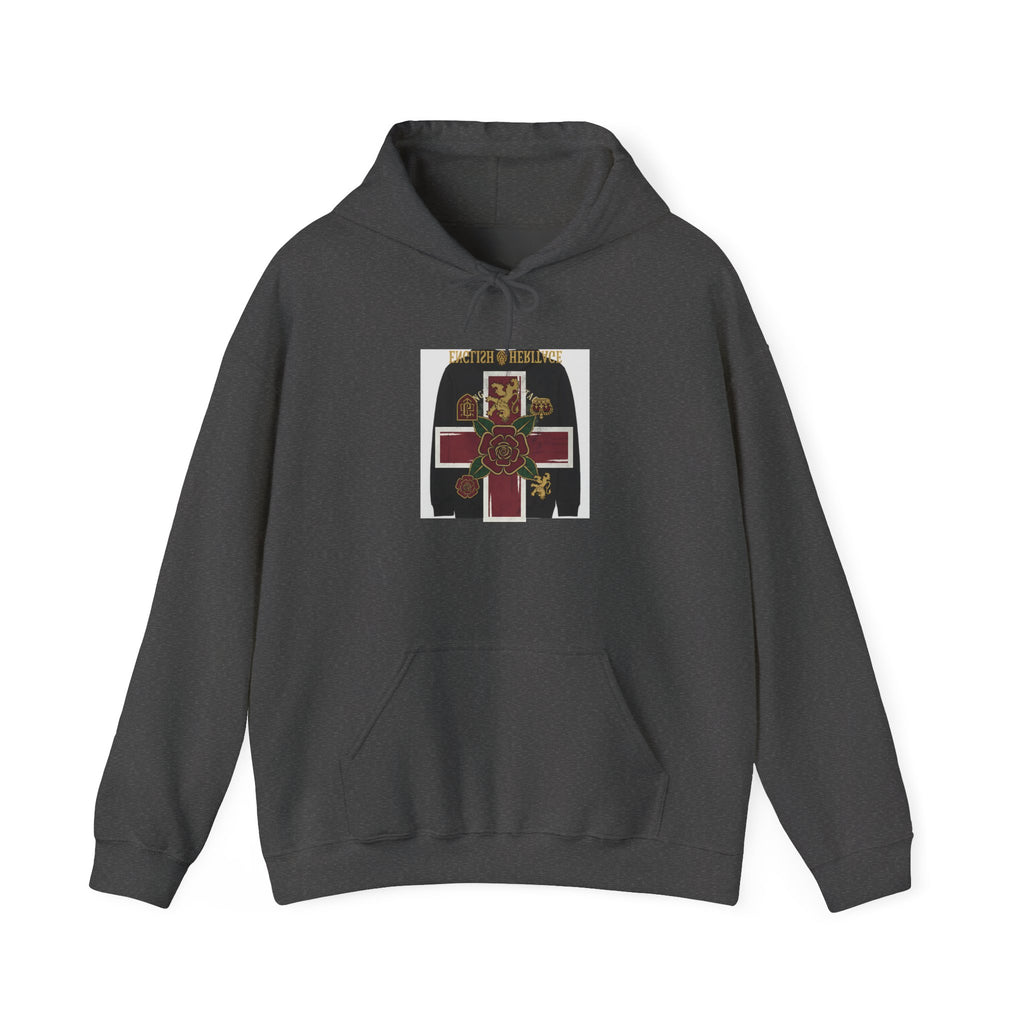 Religious Cross Hoodie — Vintage Sacred Heart Graphic Pullover