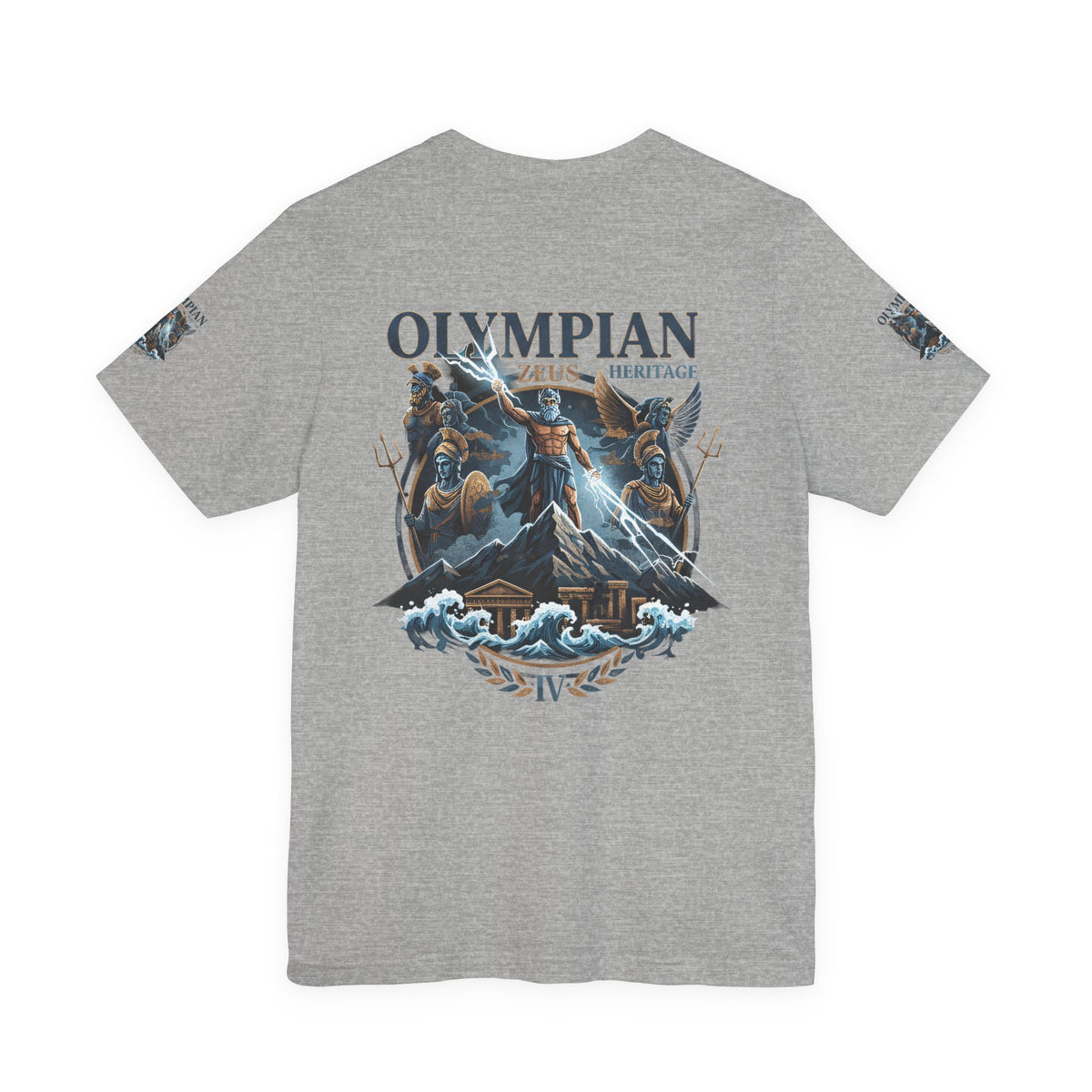 Olympian Zeus Heritage Tee — Mythology Graphic T-Shirt