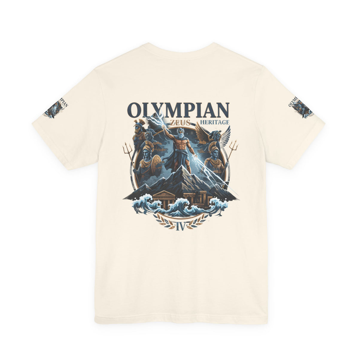 Olympian Zeus Heritage Tee — Mythology Graphic T-Shirt