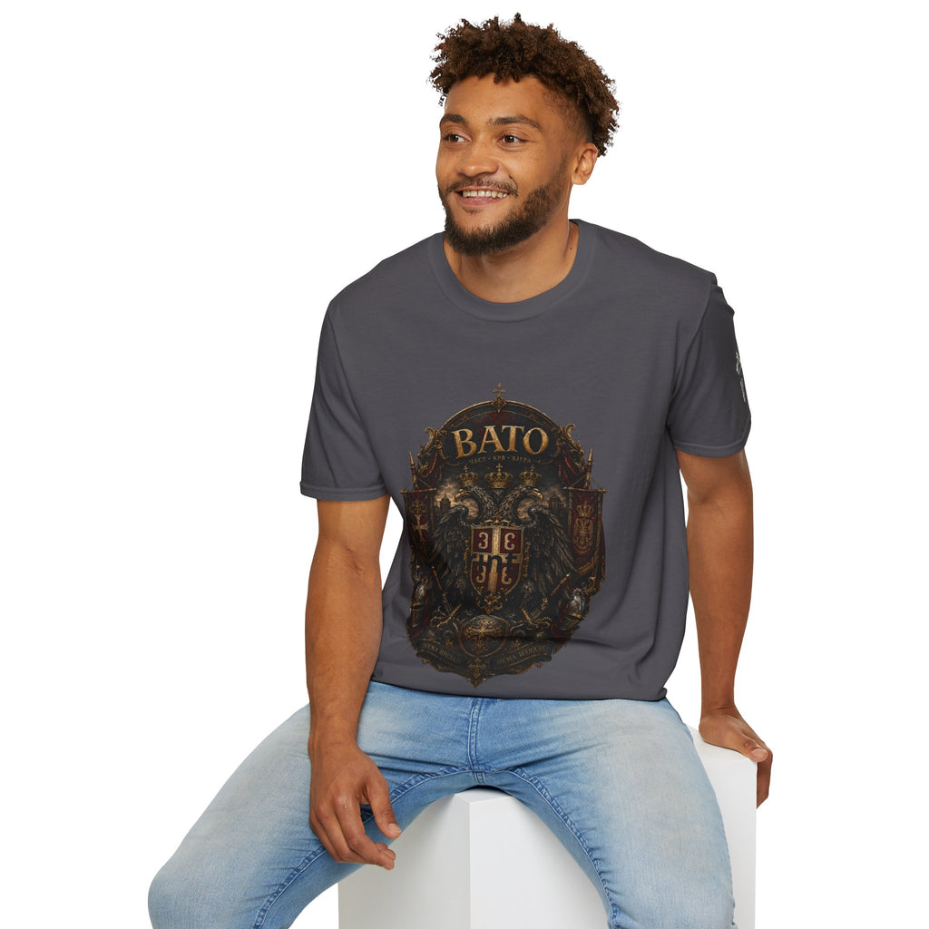 BATO Crest T‑Shirt — Vintage Heraldic Shield Graphic Tee