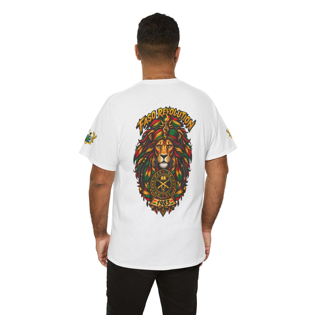 Faso Lion Revolution Tee — Reggae Lion Graphic T-Shirt