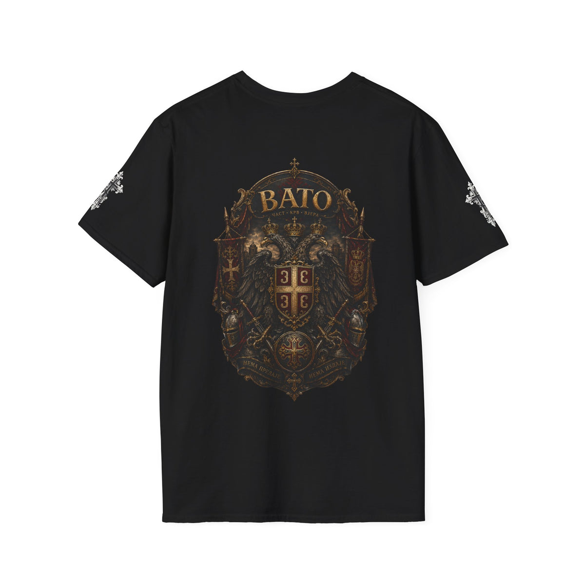 BATO Crest T‑Shirt — Vintage Heraldic Shield Graphic Tee