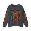 Russian Heritage Crewneck Sweatshirt — Double-Headed Eagle & Khokhloma Folk Art