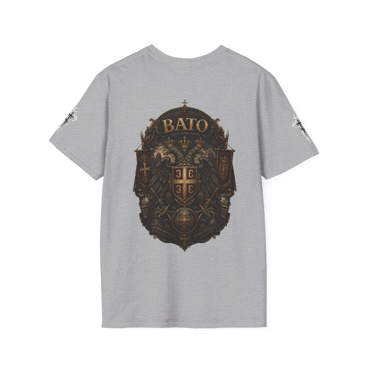 BATO Crest T‑Shirt — Vintage Heraldic Shield Graphic Tee