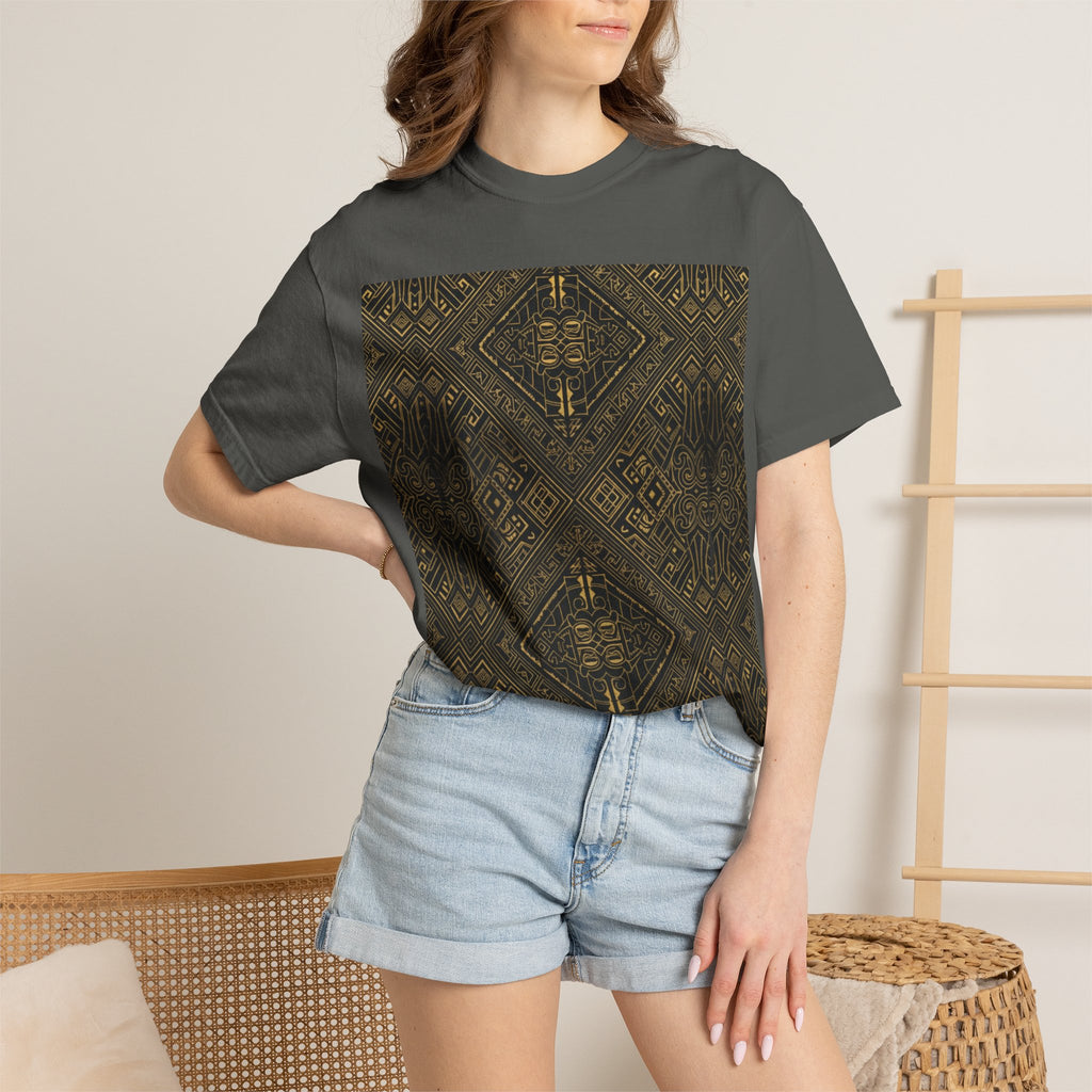 Maori Ethnic Print T‑Shirt — Vintage Tribal Pattern Tee