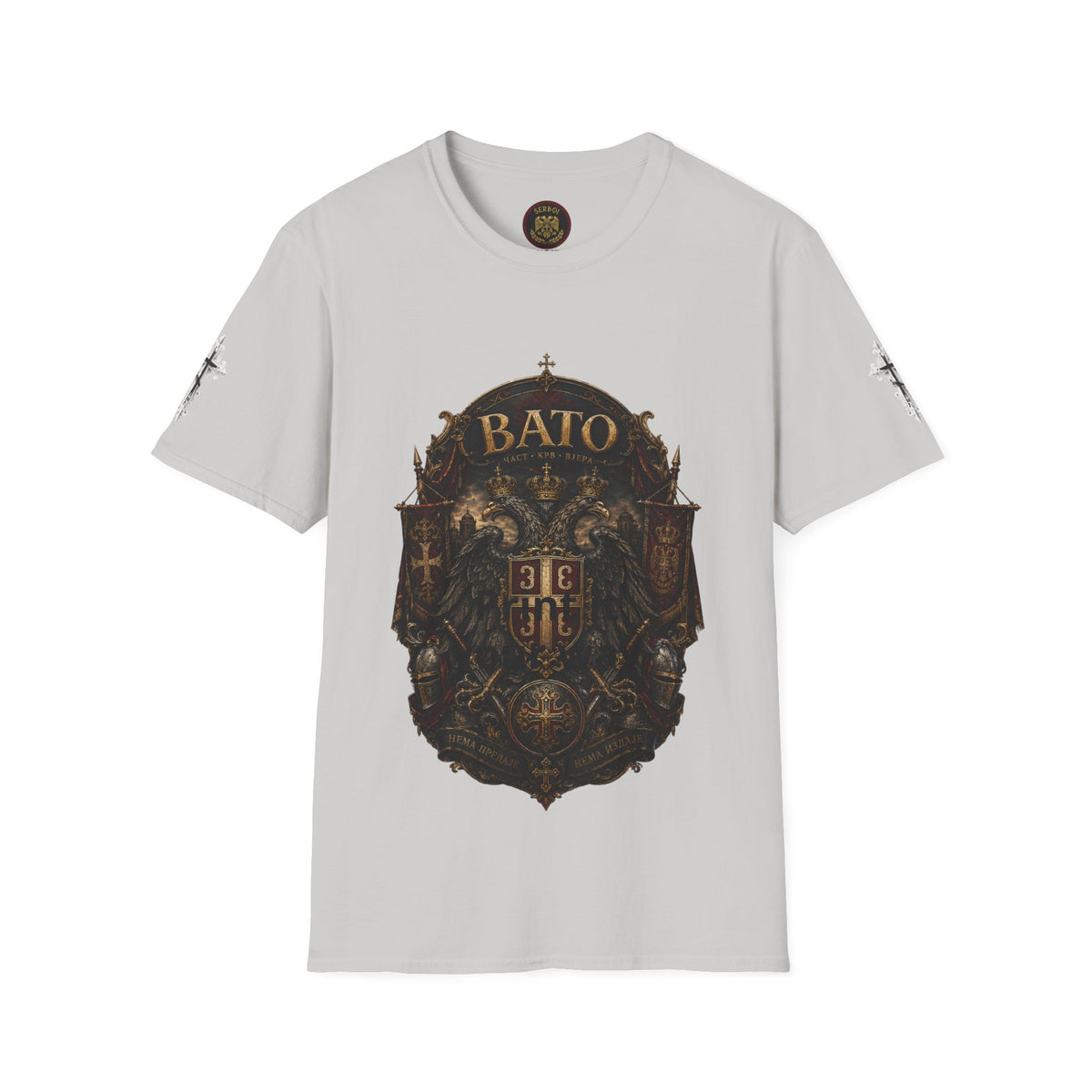 BATO Crest T‑Shirt — Vintage Heraldic Shield Graphic Tee
