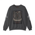 Serbian Embroidered Double-Headed Eagle Crewneck Sweatshirt — "Света Земля" Gothic Slavic Design