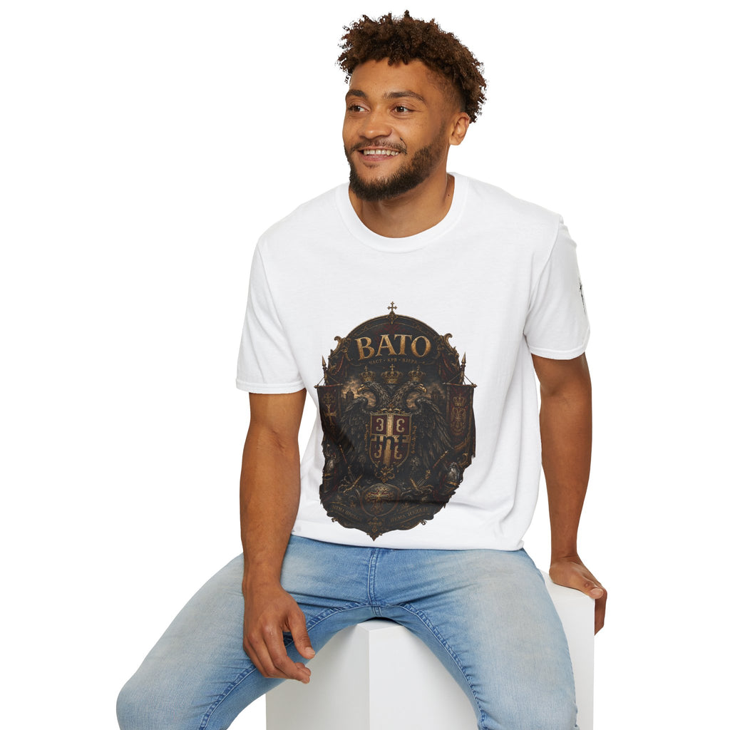 BATO Crest T‑Shirt — Vintage Heraldic Shield Graphic Tee