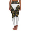 Brazil Jungle High-Waist Yoga Leggings — Gold Tiger AOP