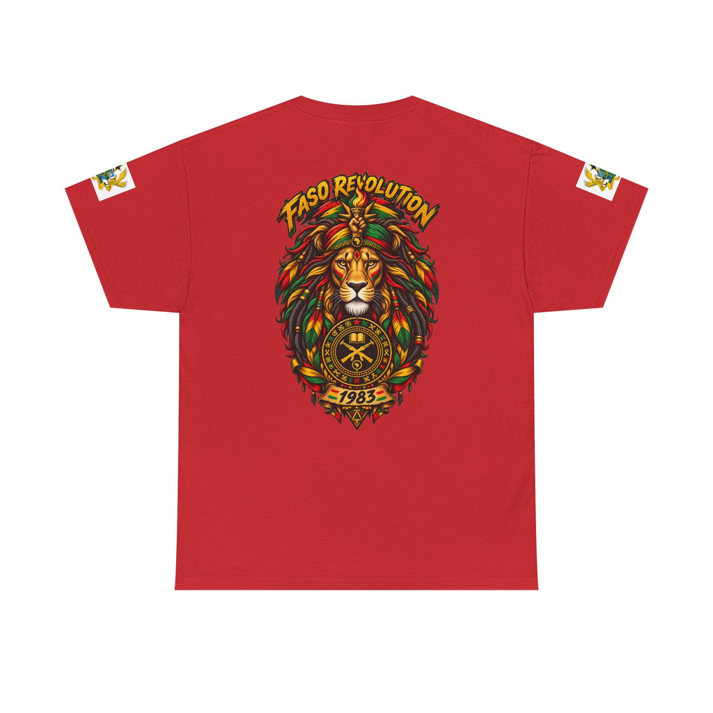 Faso Lion Revolution Tee — Reggae Lion Graphic T-Shirt
