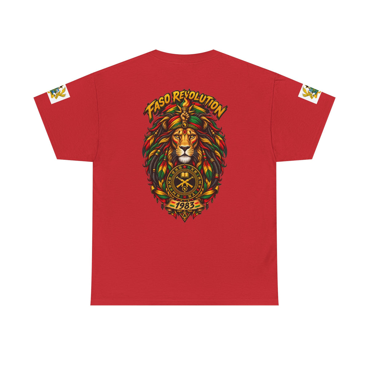 Faso Lion Revolution Tee — Reggae Lion Graphic T-Shirt