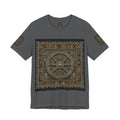 Konark Sun Temple & Pattachitra T‑Shirt — Sacred Wheel Temple Art Tee