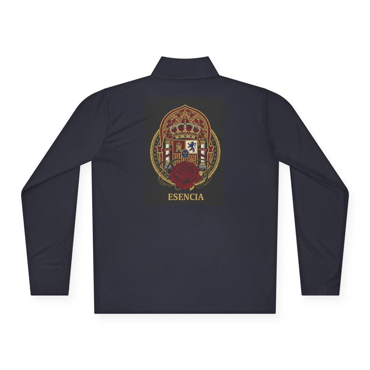 Spanish Heritage Quarter-Zip — Vintage Crest & Esencia Emblem