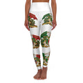 Italian Crest High-Waisted Yoga Leggings — All-Over Print Patriotic Fitness Leggings
