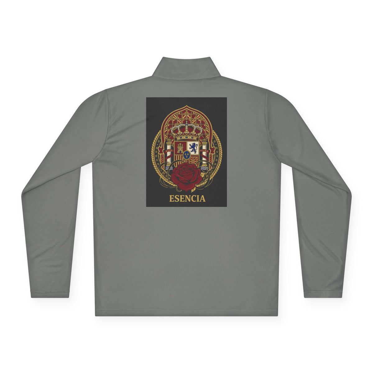 Spanish Heritage Quarter-Zip — Vintage Crest & Esencia Emblem
