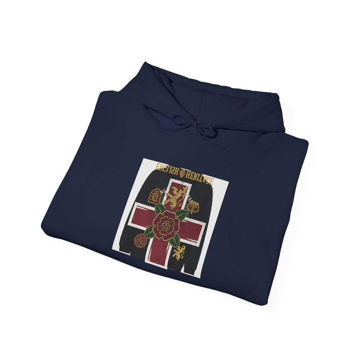 Vintage Celtic Cross Hoodie — St. Brigid Floral Emblem Sweatshirt