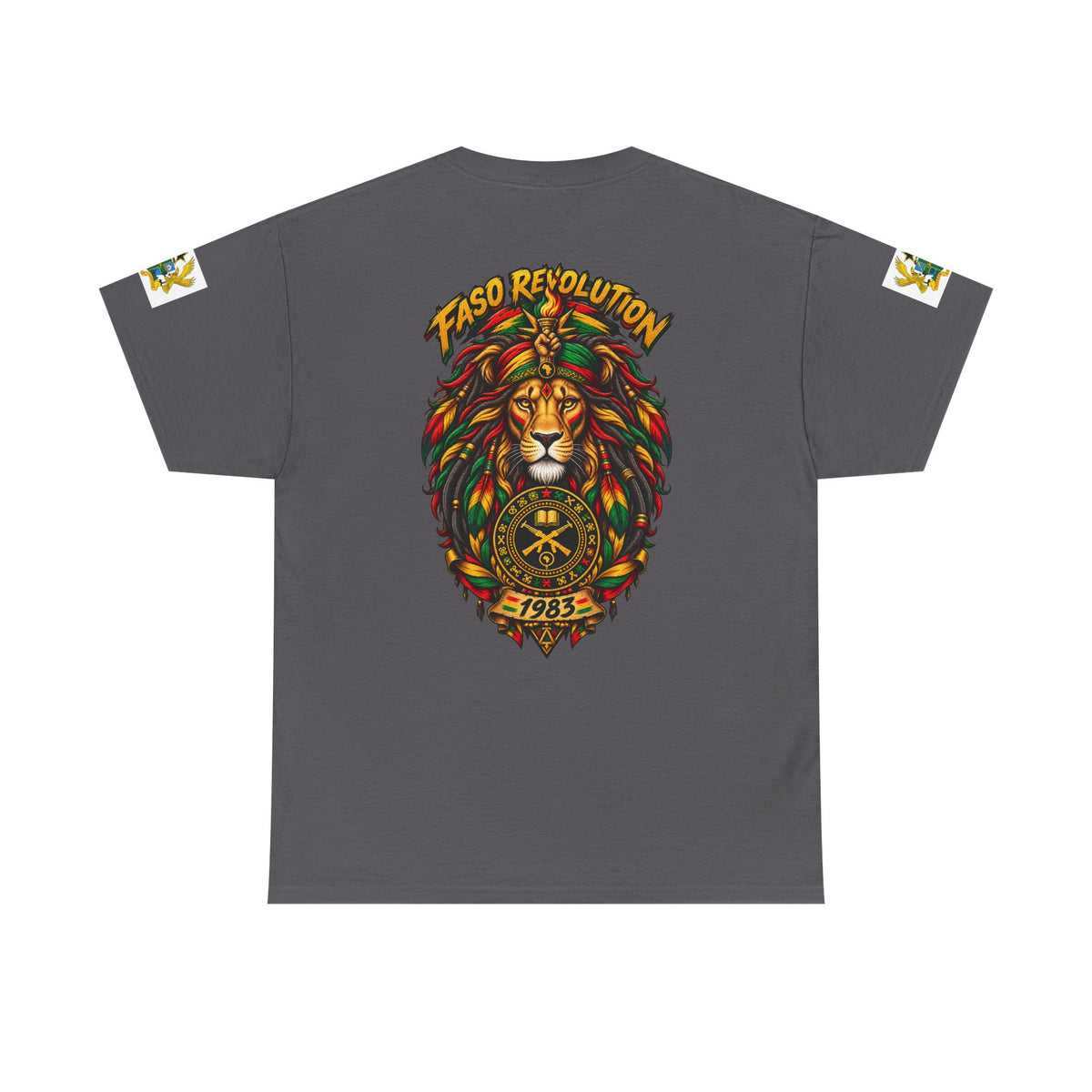 Faso Lion Revolution Tee — Reggae Lion Graphic T-Shirt