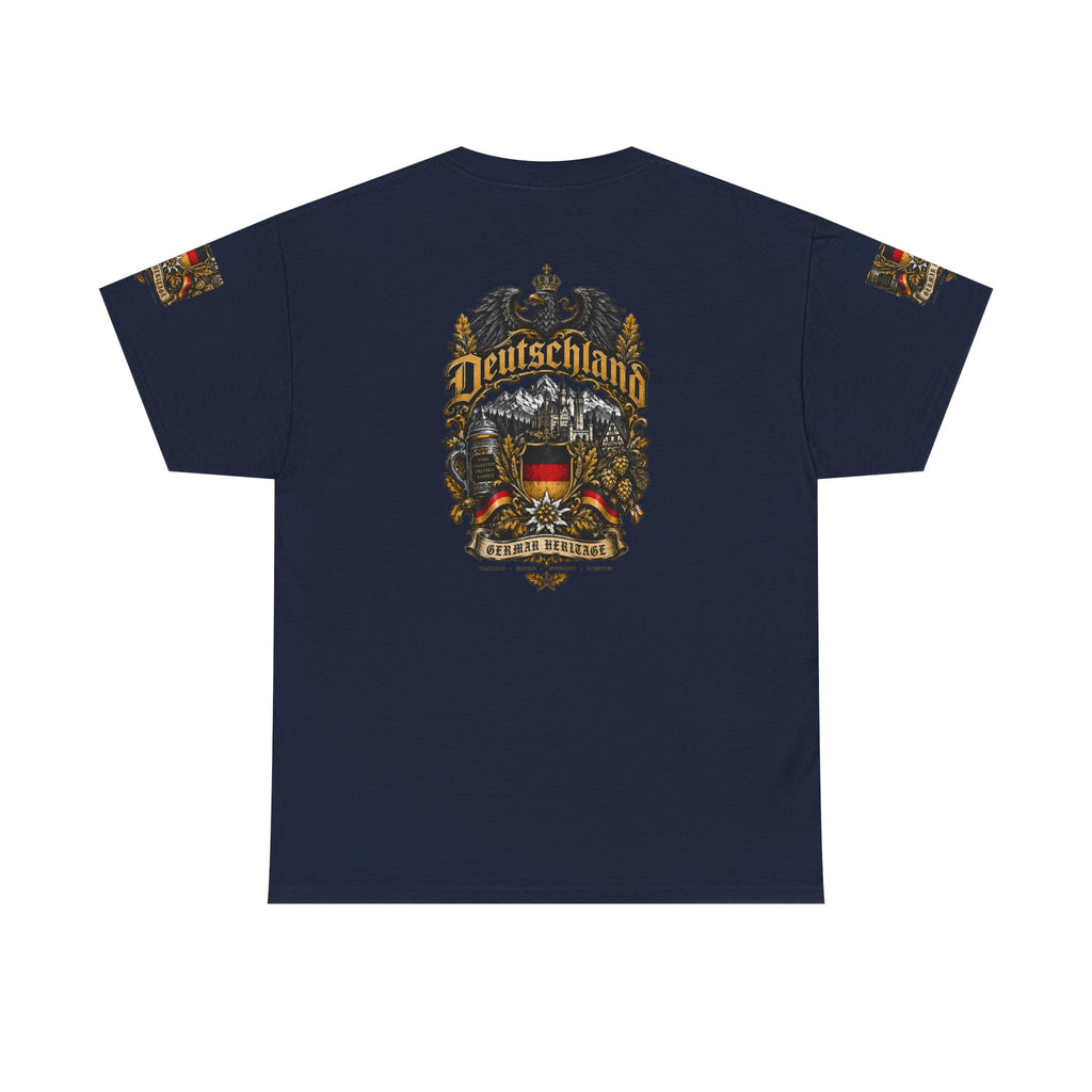 Deutschland Crest T-Shirt — Vintage German Flag Coat of Arms Tee