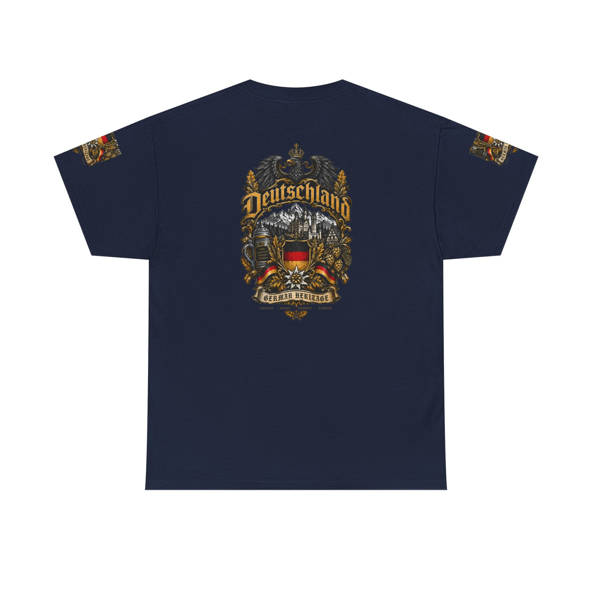 Deutschland Crest T-Shirt — Vintage German Flag Coat of Arms Tee