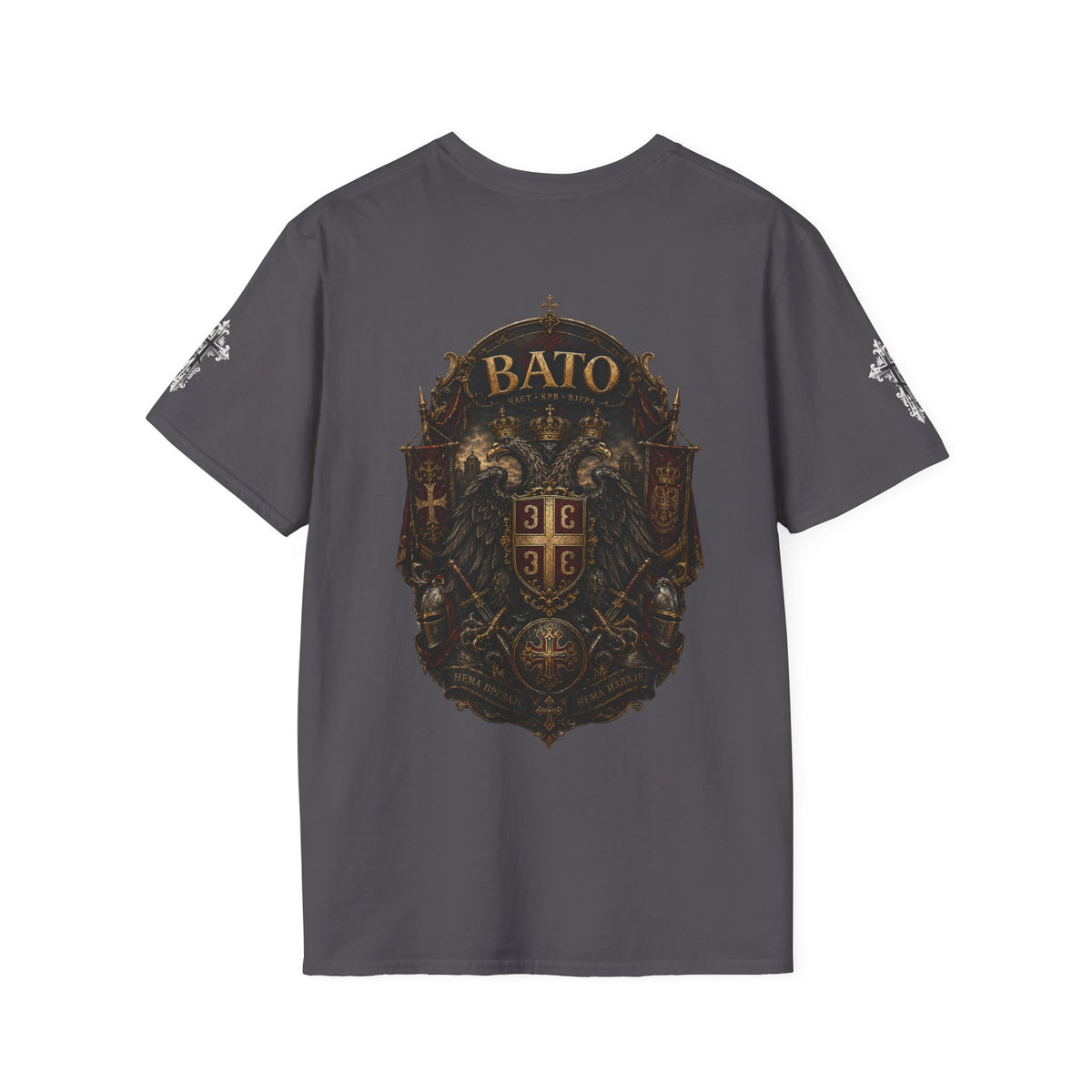 BATO Crest T‑Shirt — Vintage Heraldic Shield Graphic Tee