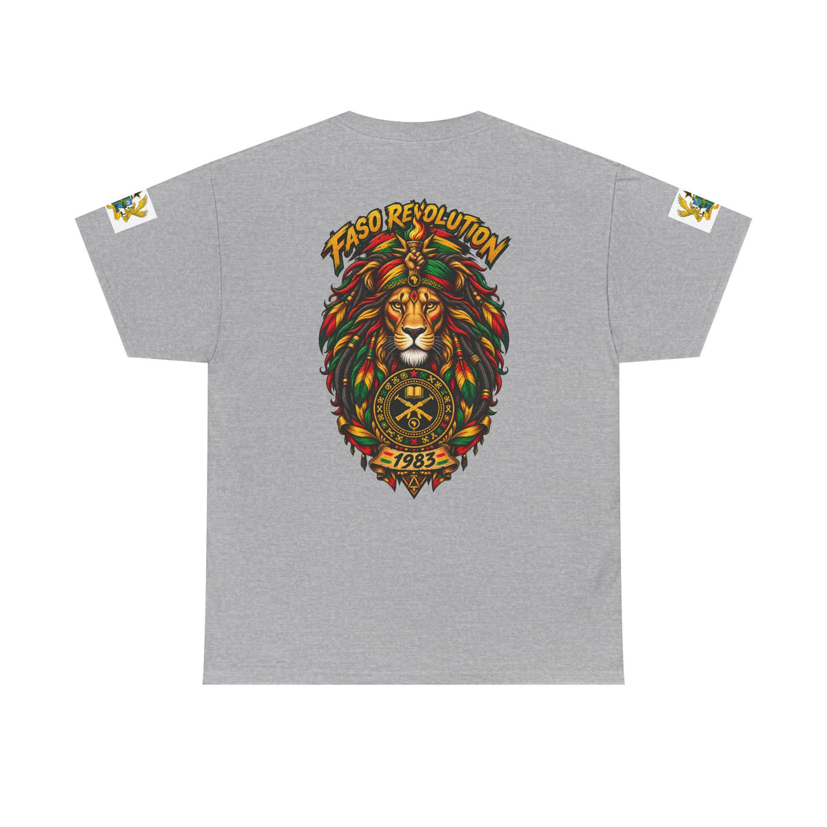 Faso Lion Revolution Tee — Reggae Lion Graphic T-Shirt