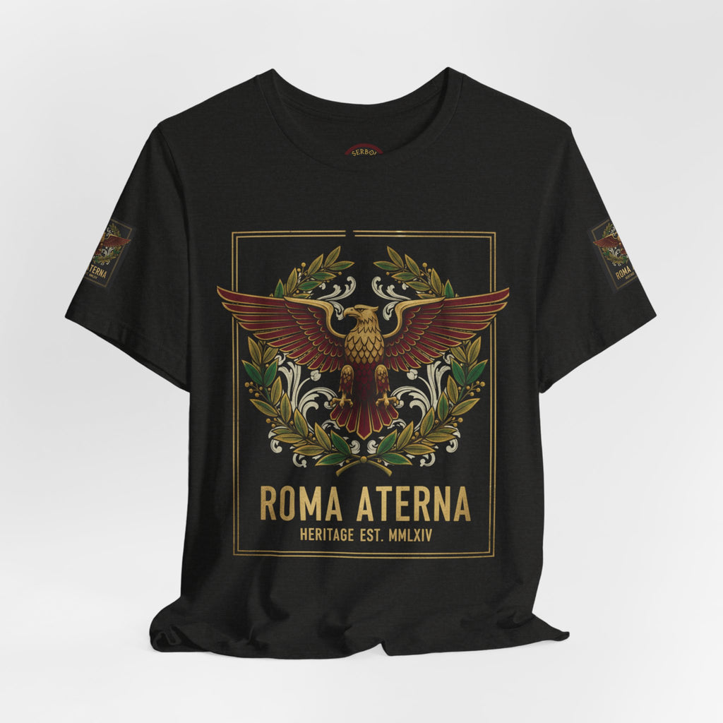 Roma Aeterna Eagle Tee – Vintage Roman Heritage Graphic T-Shirt
