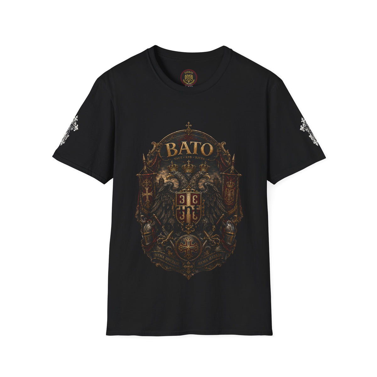 BATO Crest T‑Shirt — Vintage Heraldic Shield Graphic Tee