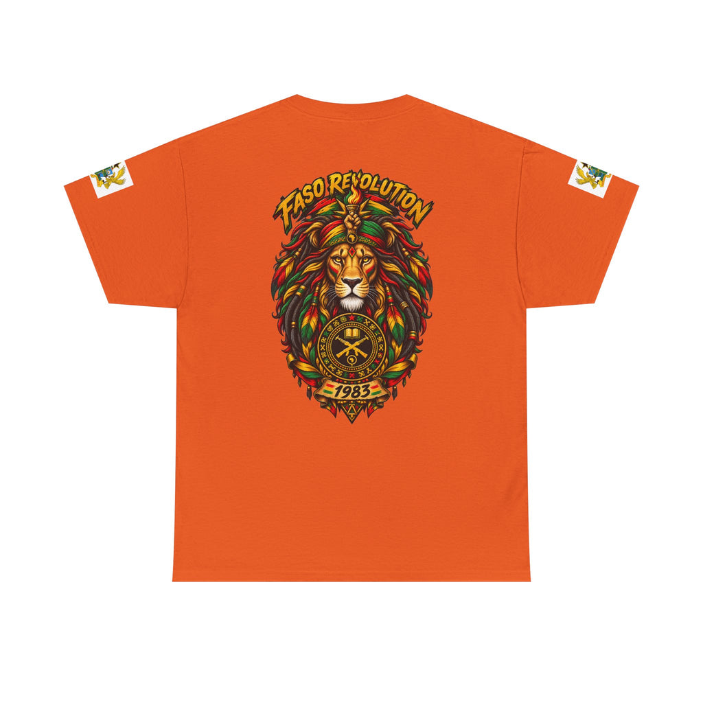 Faso Lion Revolution Tee — Reggae Lion Graphic T-Shirt