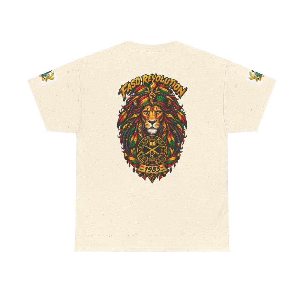 Faso Lion Revolution Tee — Reggae Lion Graphic T-Shirt