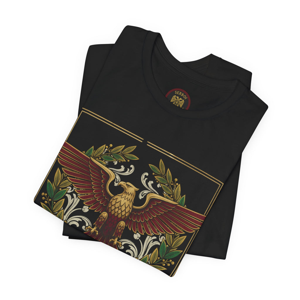 Roma Aeterna Eagle Tee – Vintage Roman Heritage Graphic T-Shirt