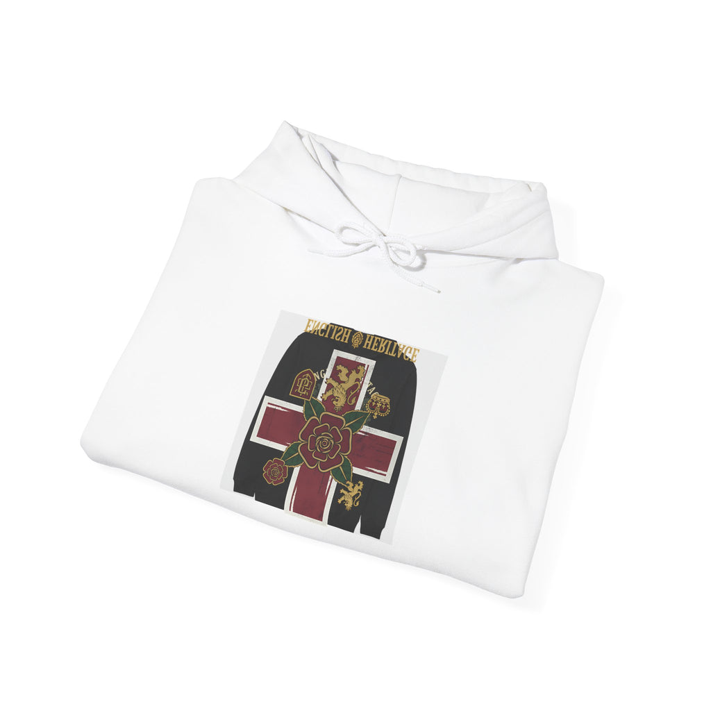 Vintage Celtic Cross Hoodie — St. Brigid Floral Emblem Sweatshirt