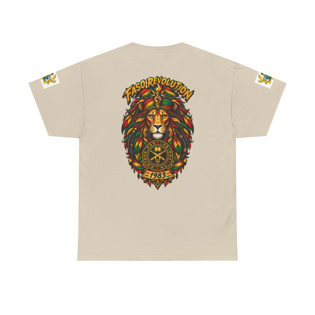 Faso Lion Revolution Tee — Reggae Lion Graphic T-Shirt