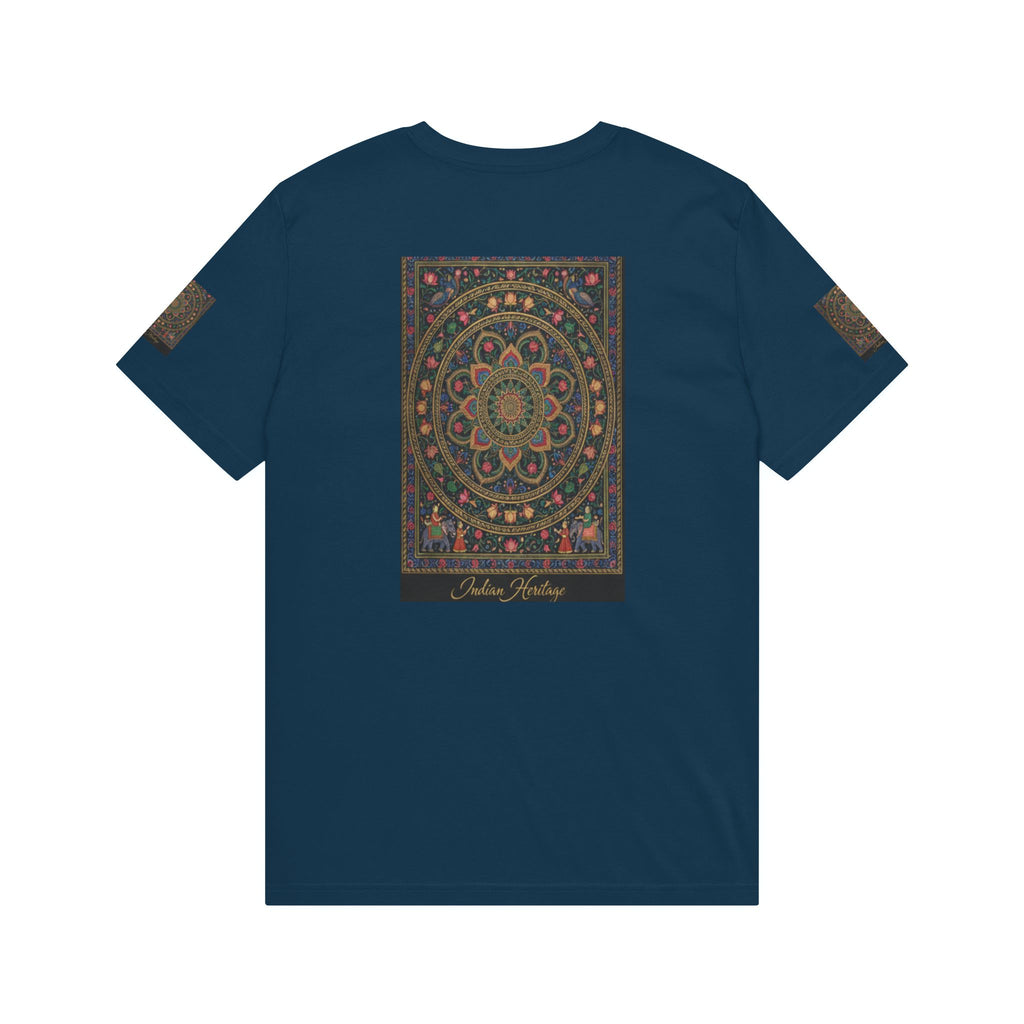 Mughal Miniature T‑Shirt — Vintage Floral Mandala Graphic Tee