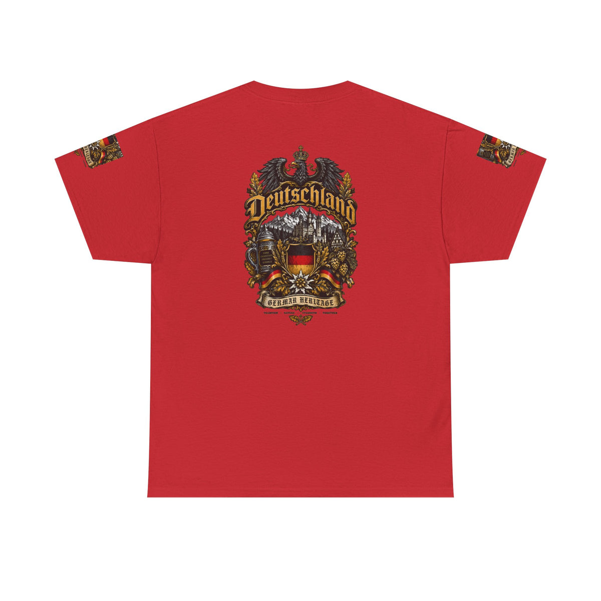 Deutschland Crest T-Shirt — Vintage German Flag Coat of Arms Tee